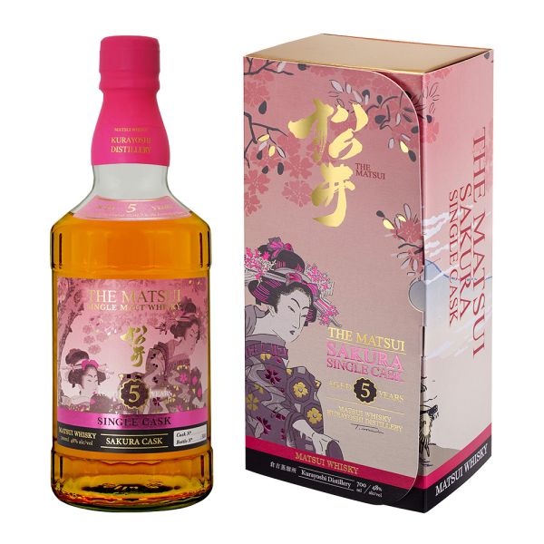SAKURA WHISKY SINGLE CASK SINGLE MALT 5YO 48&deg; 70 CL 