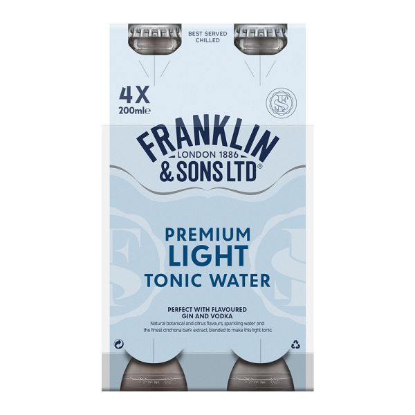 NATURAL LIGHT TONIC WATER 4 X 200 ML 